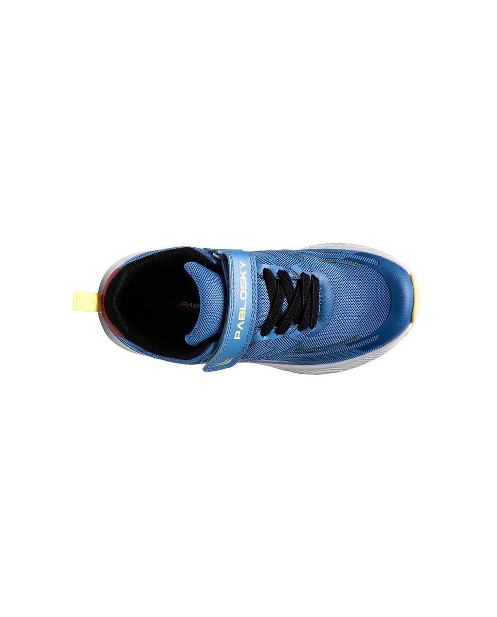 Sapatilhas Desportivas Infantil Pablosky com Velcro Azul-4