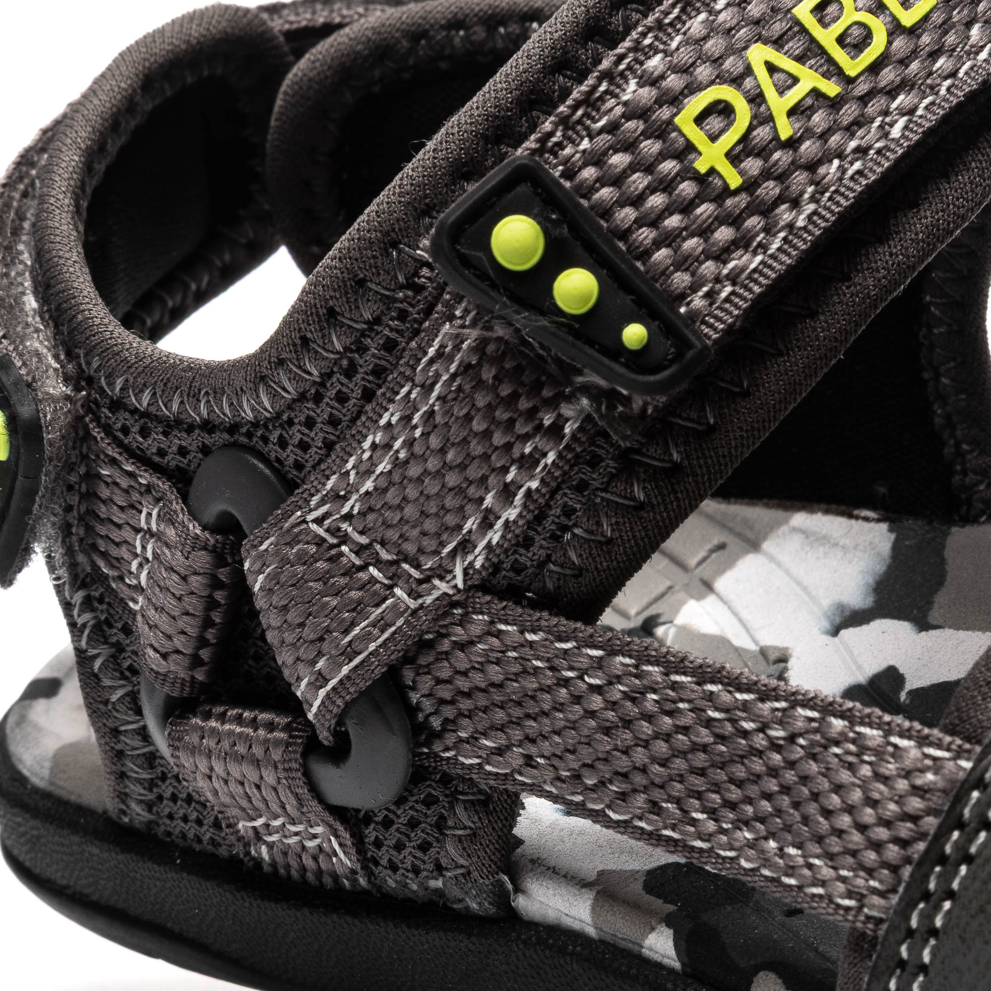 Sandálias Abertas Infantil com Velcro Preto-3