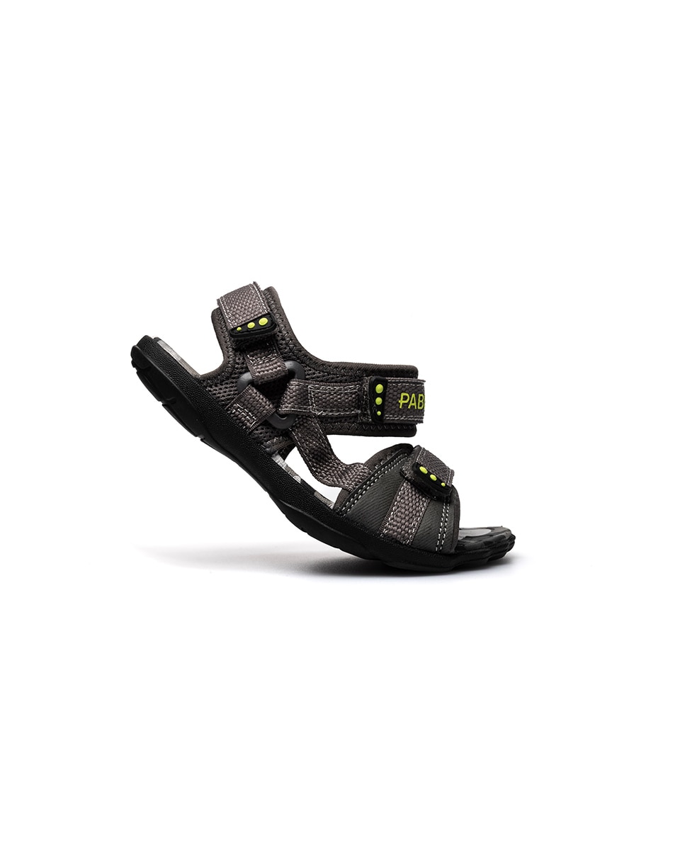 Sandálias Abertas Infantil com Velcro Preto-6