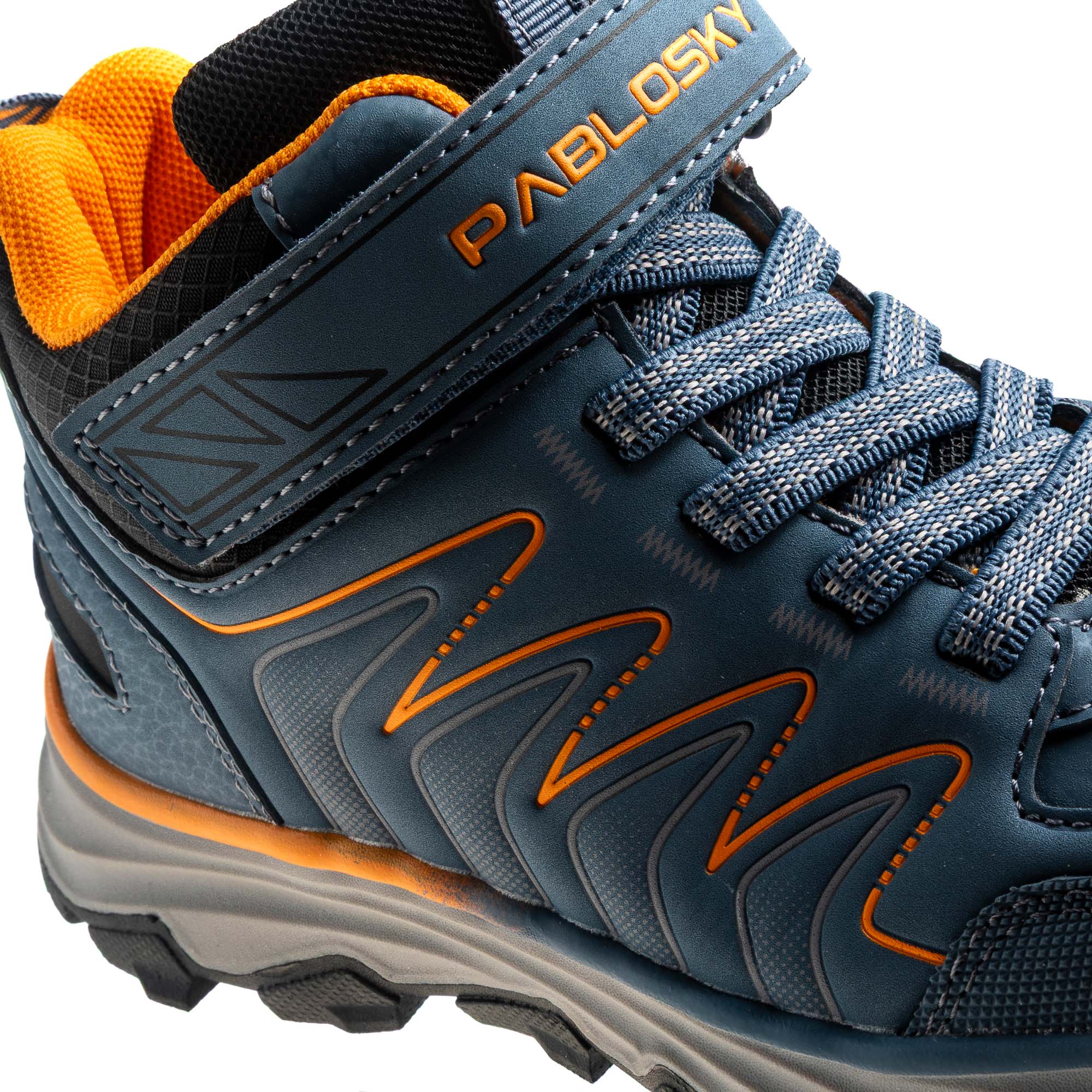 Sapatilhas Desportivas Infantil Pablosky com Velcro Cinzento-3