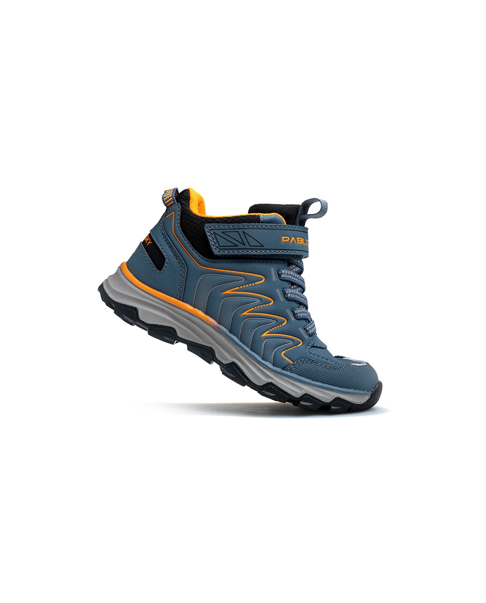 Sapatilhas Desportivas Infantil Pablosky com Velcro Cinzento-6