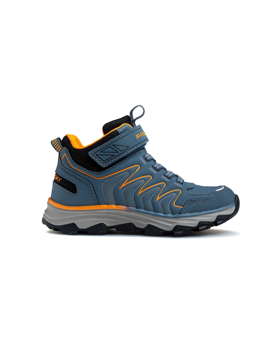Sapatilhas Desportivas Infantil Pablosky com Velcro Cinzento-7