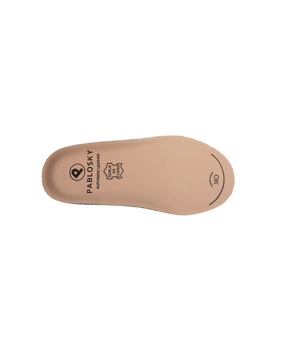 Sapatilhas Desportivas Infantil Pablosky de Pele com Velcro Azul-5