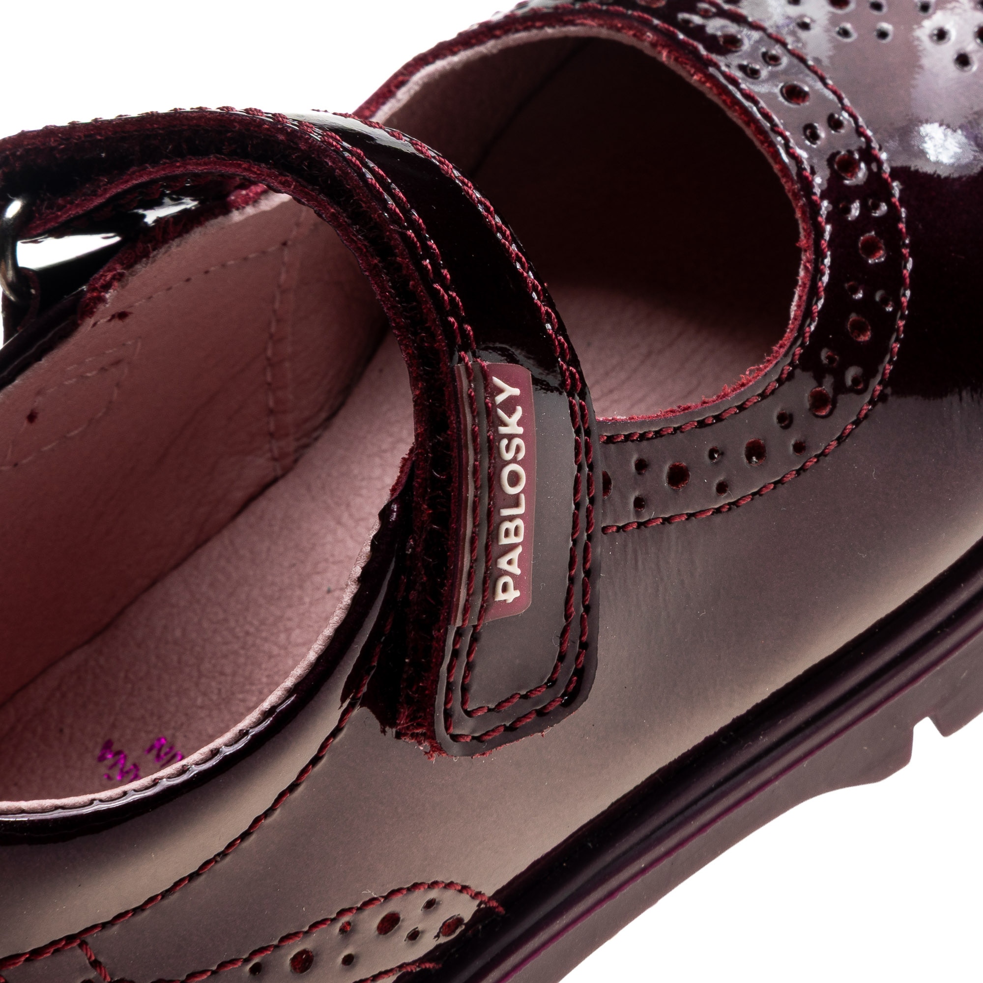 Sabrinas com Fecho Aderente Roxo-3