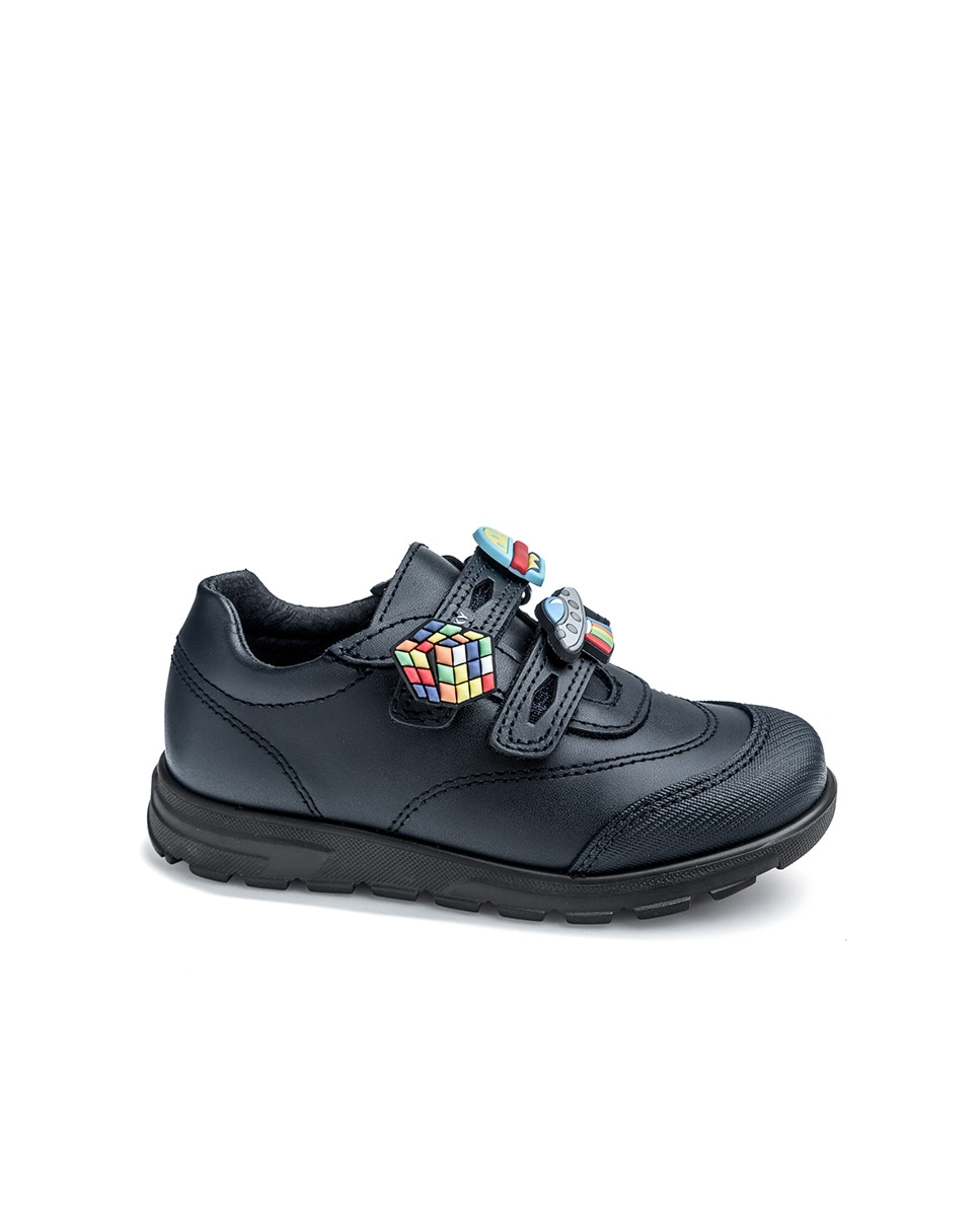 Imagem 0 de Mocassins Infantil Pablosky de Pele com Velcro para a Escola