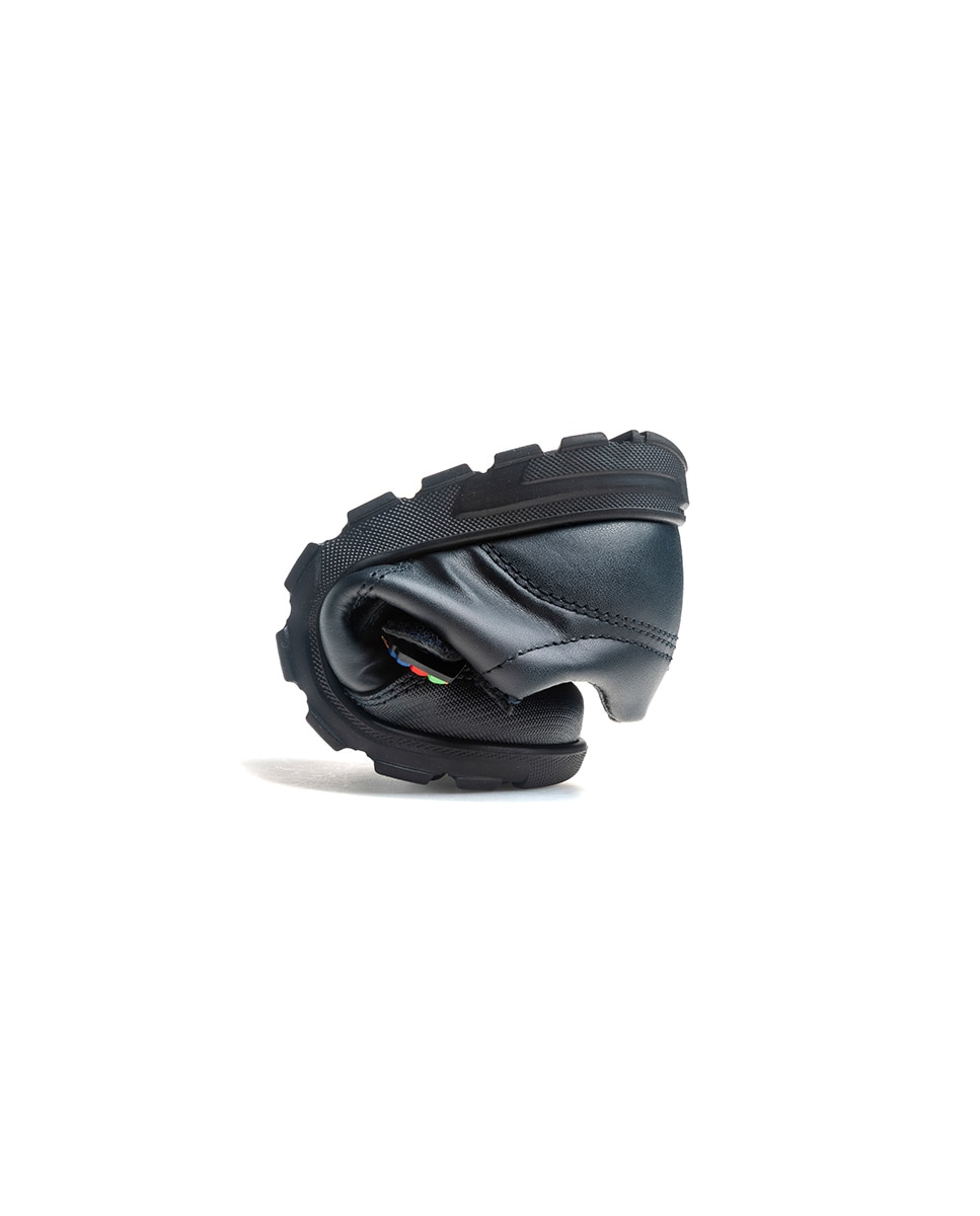 Mocassins Infantil Pablosky de Pele com Velcro para a Escola Azul-2
