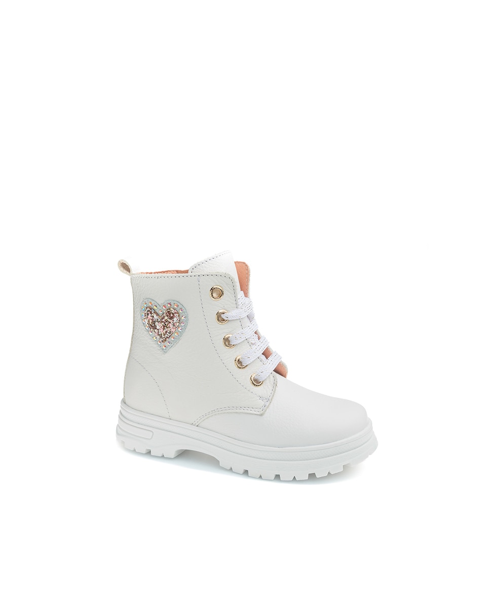Imagem 0 de Botins Pablosky de Pele com Fecho Zip