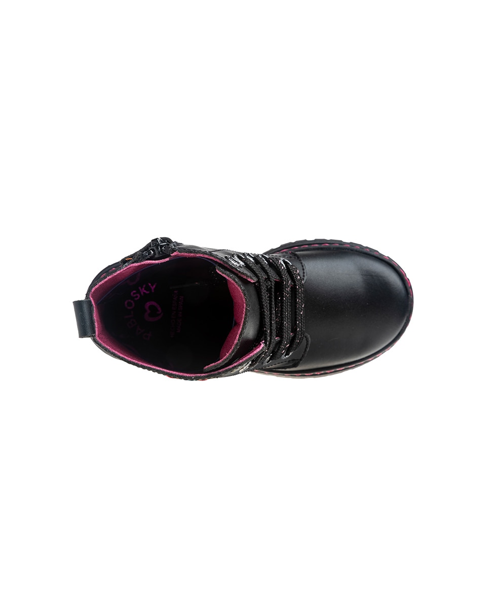 Botins Infantil Pablosky com Fecho Zip Preto-4