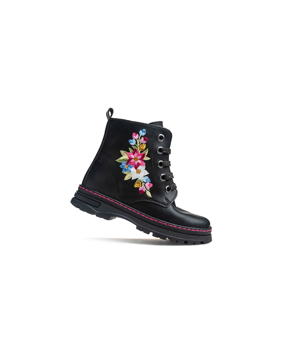 Botins Infantil Pablosky com Fecho Zip Preto-7