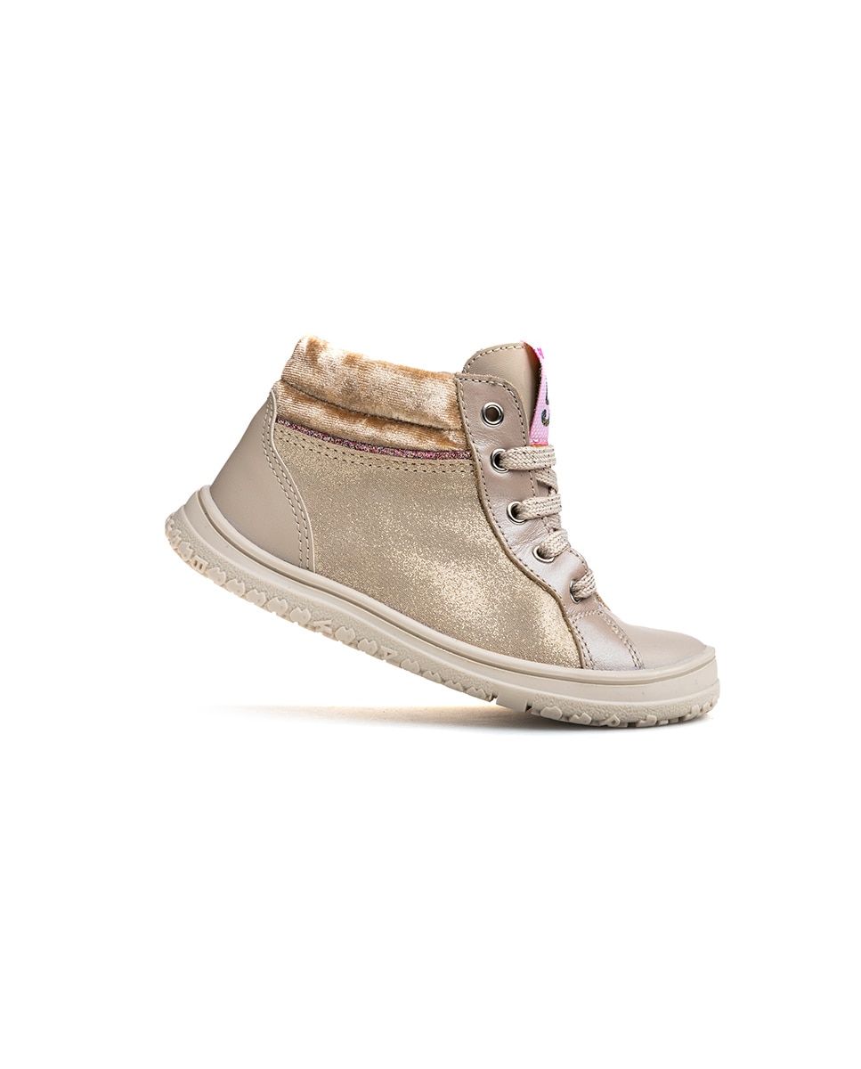 Botins Infantil Pablosky Barefoot com Fecho Zip Natural-9