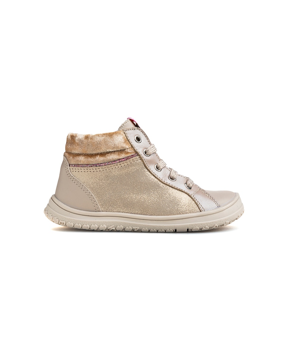 Botins Infantil Pablosky Barefoot com Fecho Zip Natural-10