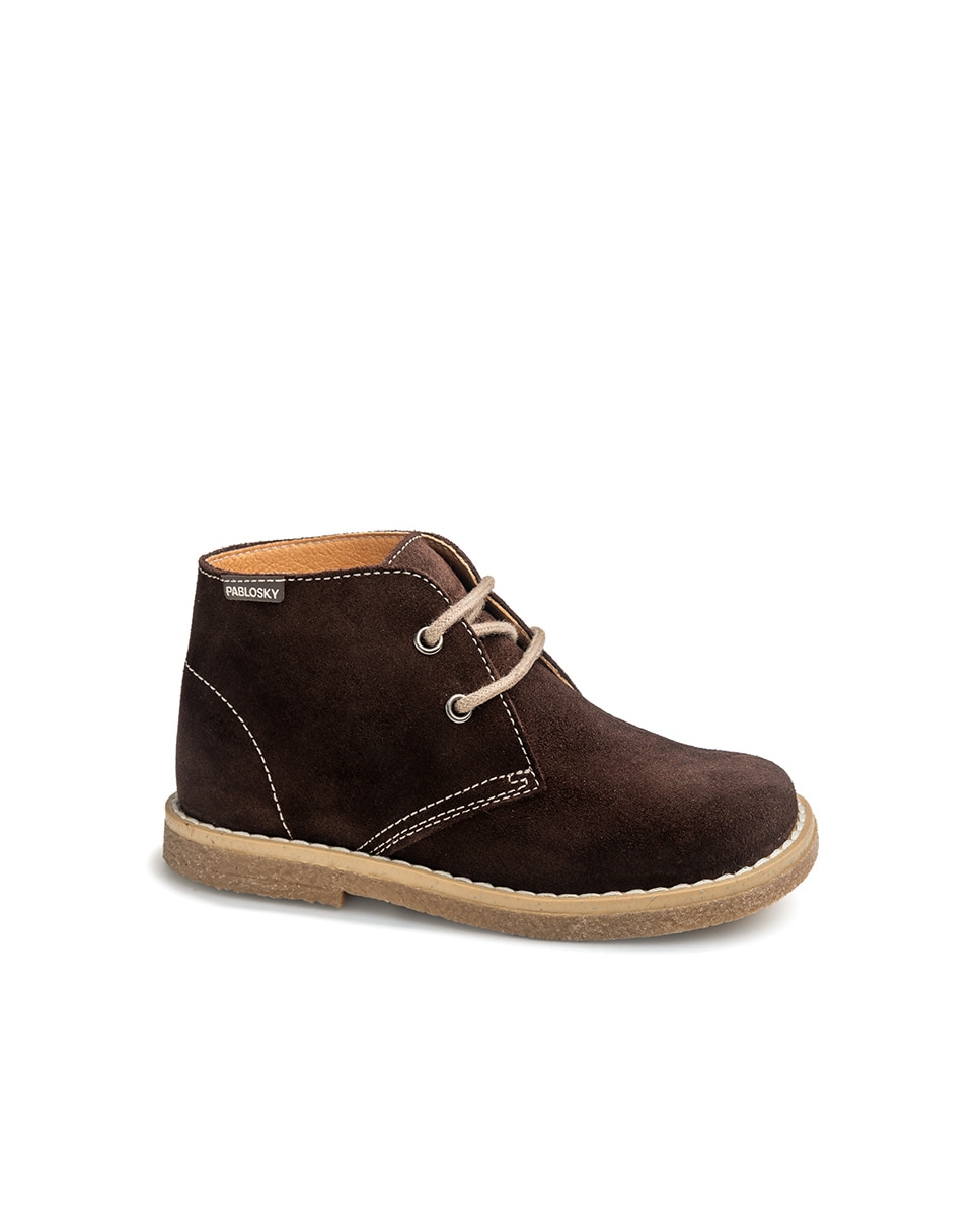 Imagem 0 de Botas Infantil Pablosky de Pele com Atacadores