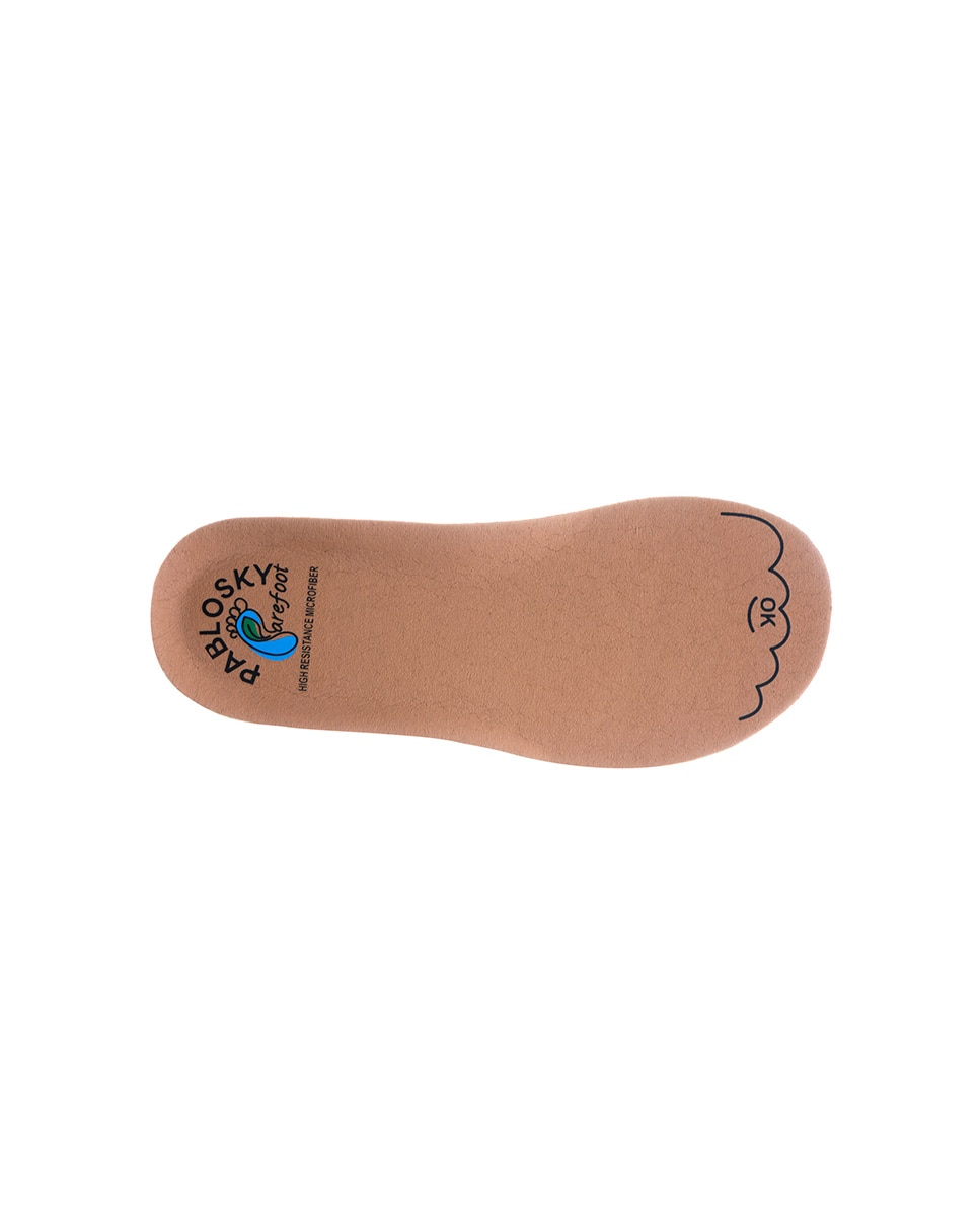 Botas Infantil Pablosky Barefoot com Velcro Natural-5