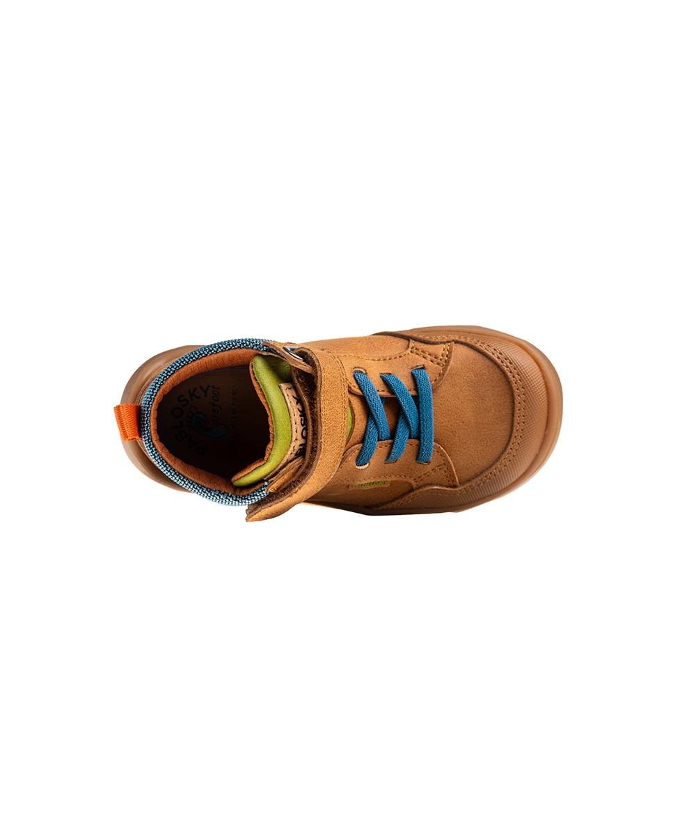 Botas Infantil Pablosky Barefoot com Velcro Natural-6