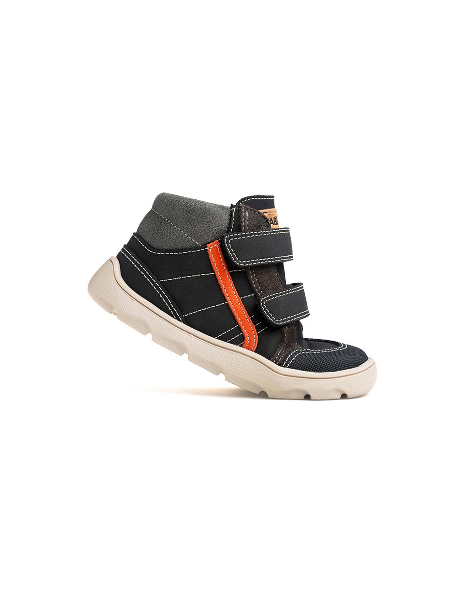 Botas Infantil Pablosky Barefoot com Velcro Preto-8