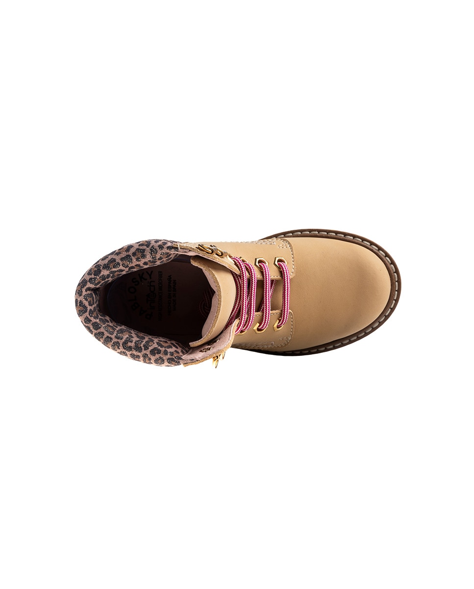 Botas Pablosky com Cordões Natural-4