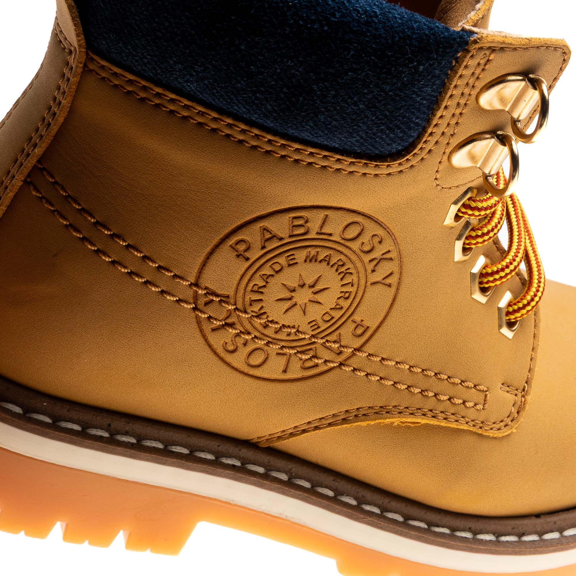 Botas Pablosky com Cordões Bege-2
