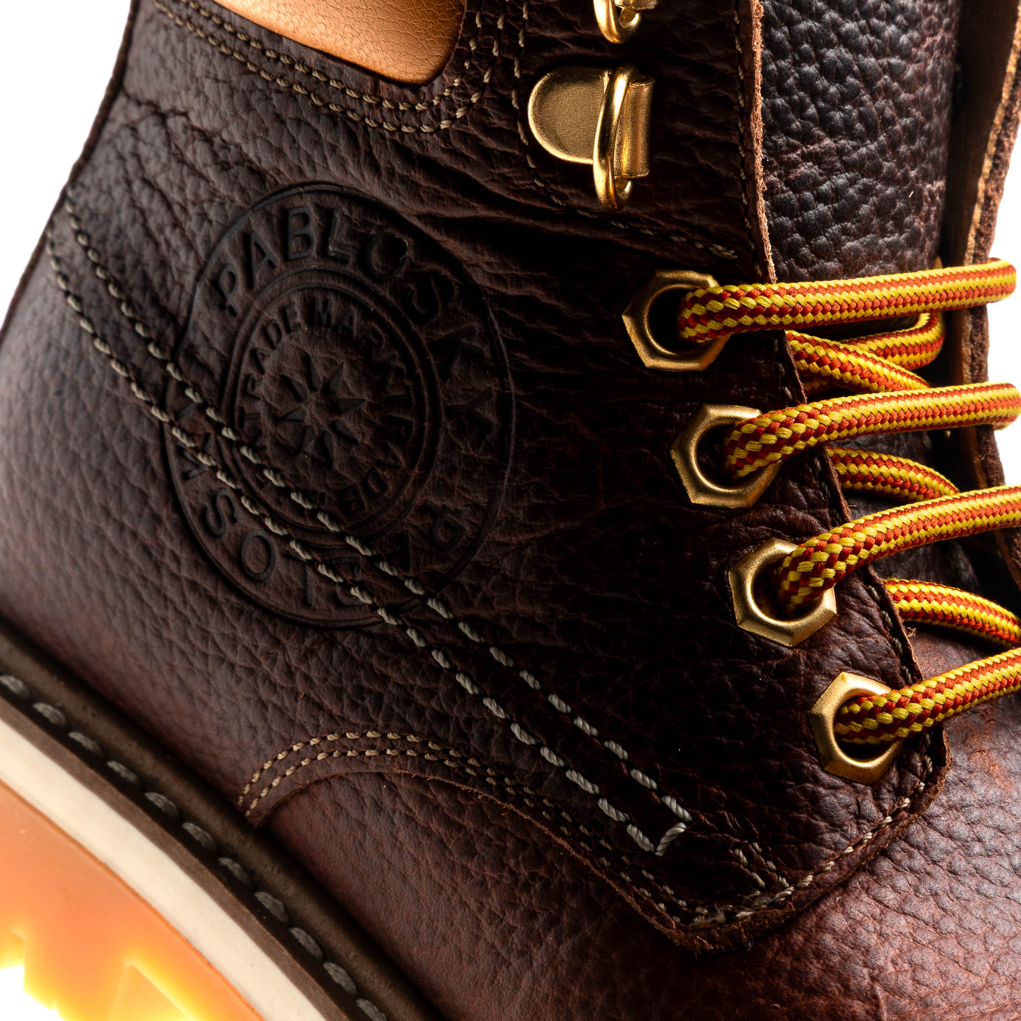 Botas Pablosky de Pele com Cordões Castanho-2