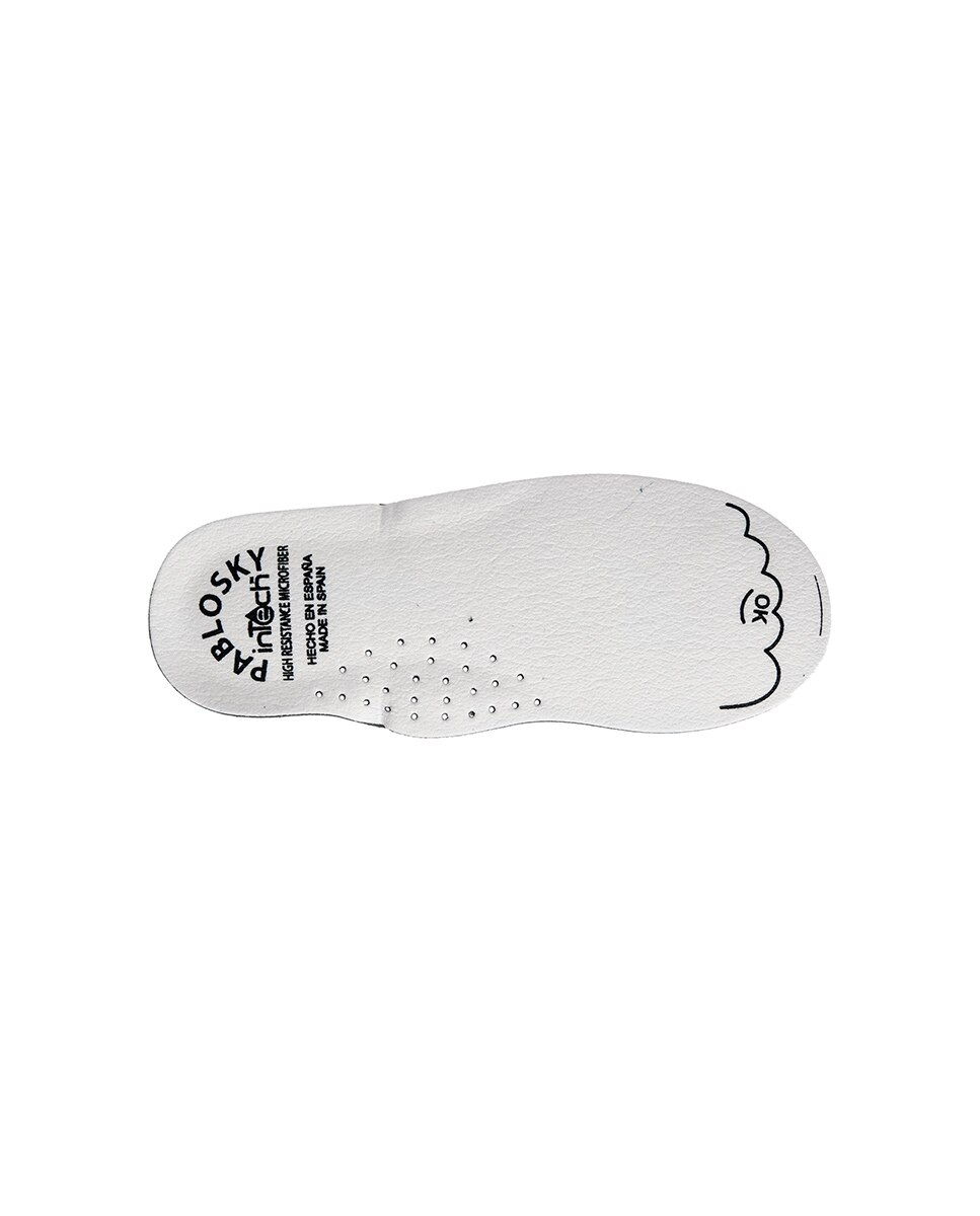 Sapatilhas Desportivas Infantil Pablosky de Pele com Velcro Azul-5