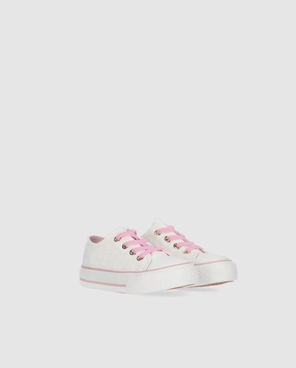 Sapatilhas de Lona Infantil Rasas com Elástico Chika10 Branco-2