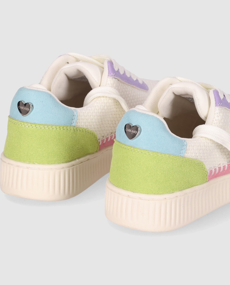 Sapatilhas Desportivas com Atacadores e Combinação de Materiais Chika10 Kids Multicolor-5