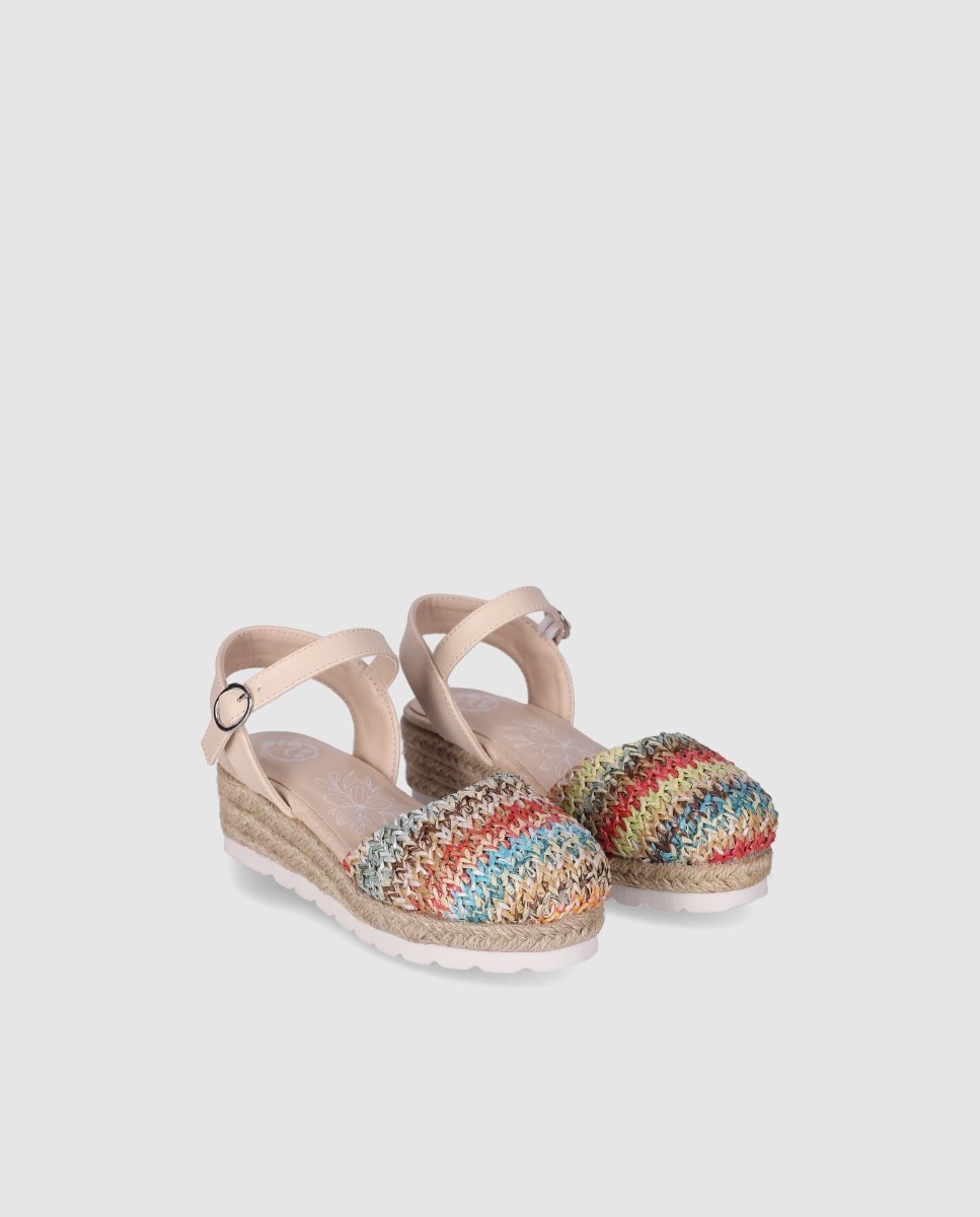 Alpercatas com Biqueira Fechada Redonda e Fecho de Fivela Chika10 Kids Multicolor-2