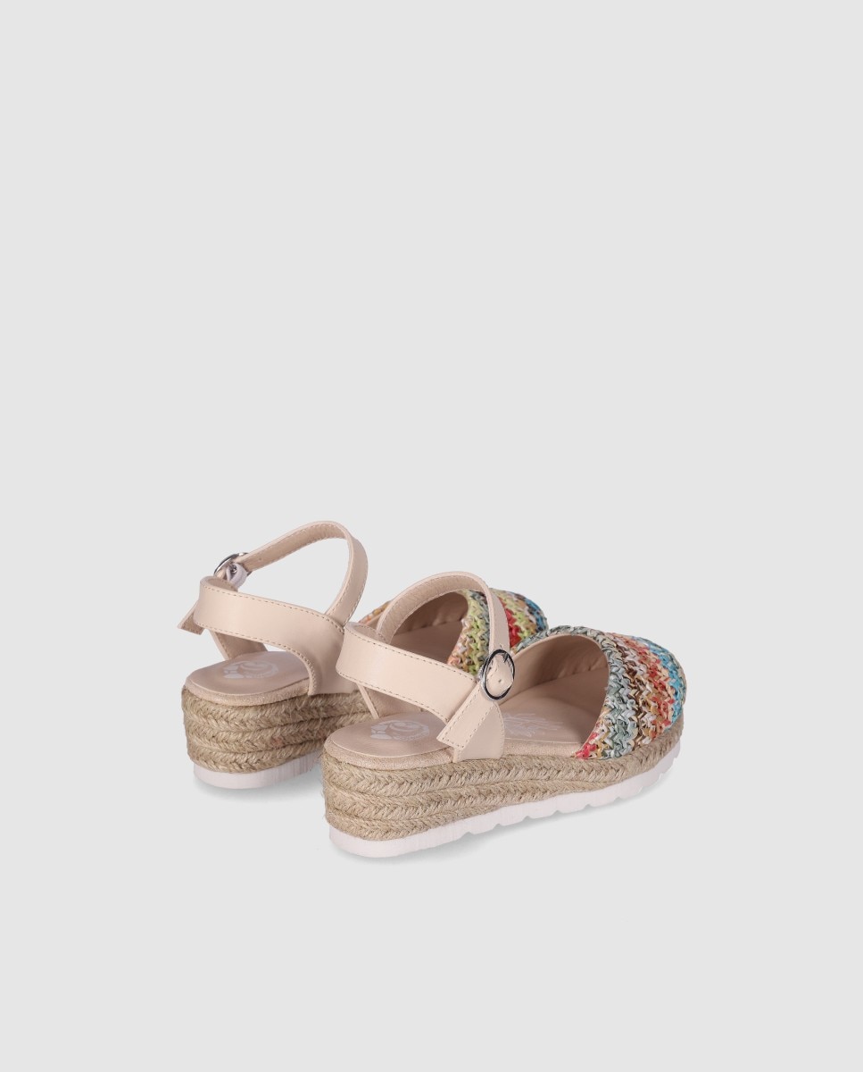 Alpercatas com Biqueira Fechada Redonda e Fecho de Fivela Chika10 Kids Multicolor-3