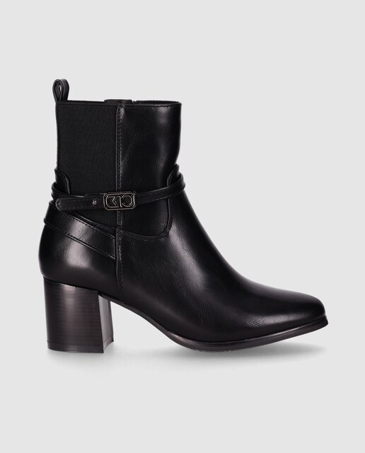 Imagem 0 de Botins de Chika10 em Vinho com Fecho Zip