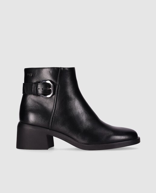 Imagem 0 de Botins com Fivela Decorativa e Biqueira Redonda