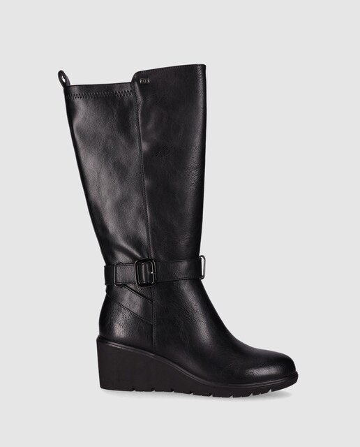 Imagem 0 de Botas com Tira Decorativa no Tornozelo e Biqueira Redonda