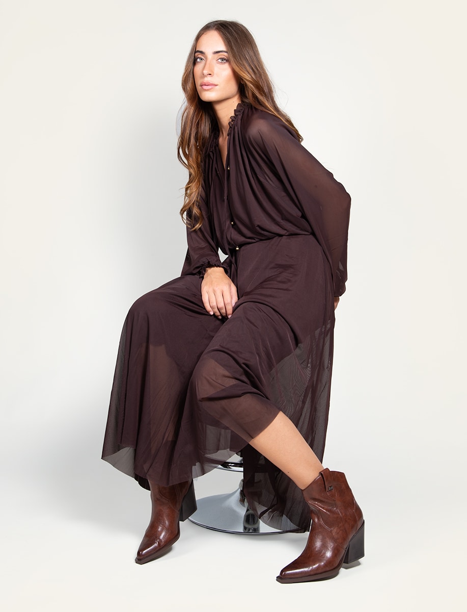 Botins de Chika10 em Preto com Fecho Zip Preto-5