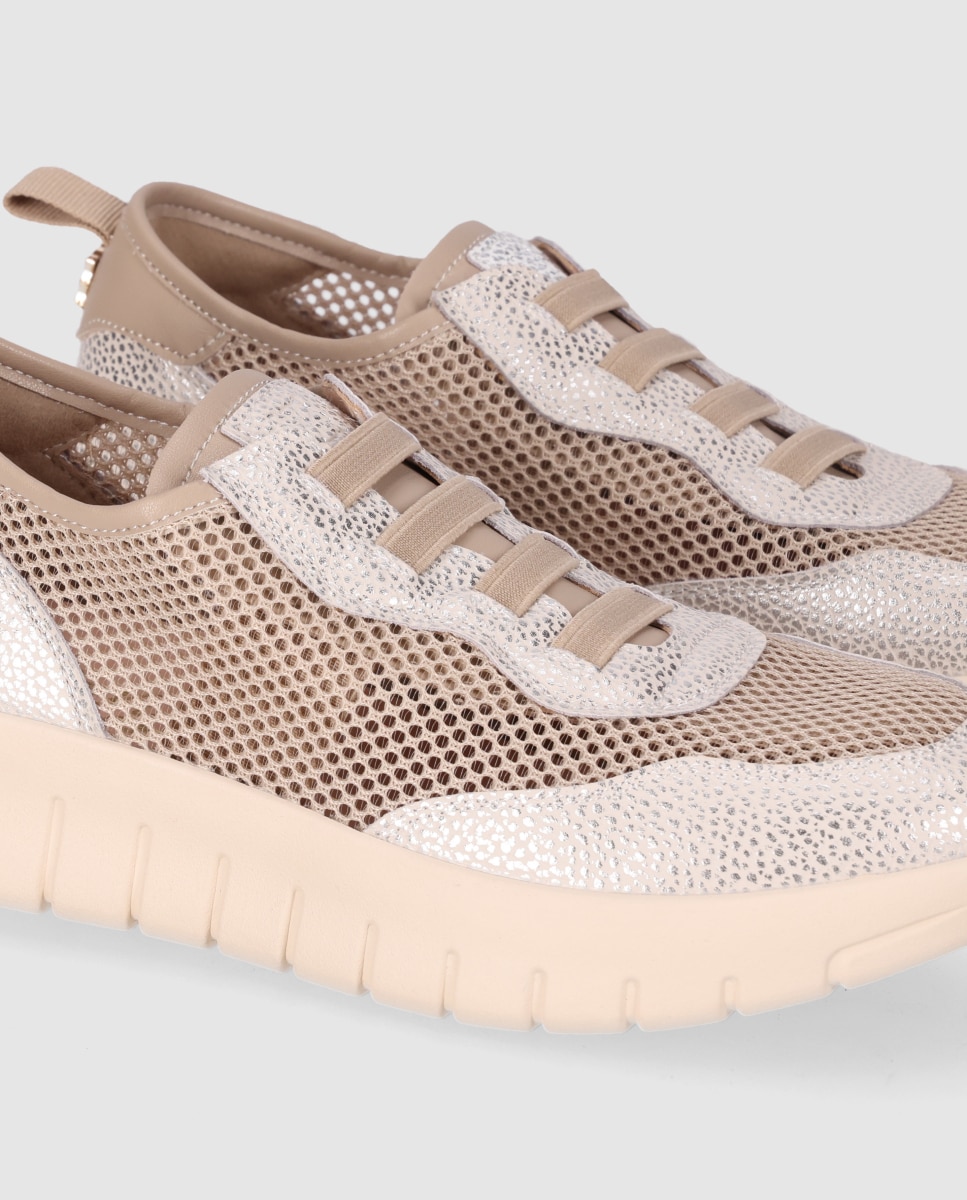 Sapatilhas Confort com Design Desportivo e Palmilha Acolchoada Ouro-5
