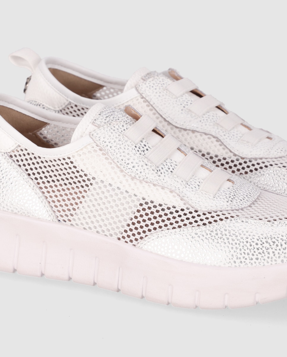 Sapatilhas Confort com Design Desportivo e Palmilha Acolchoada Branco-5
