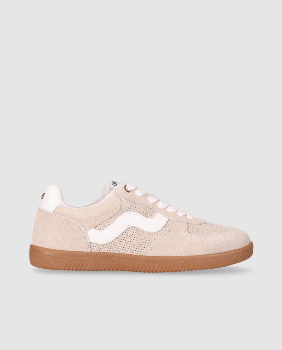 Imagem 0 de Sapatilhas Básicas Desportivas em Pele com Design Casual e Fecho com Atacadores