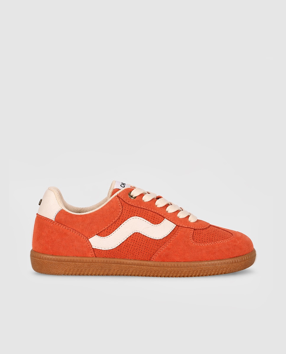 Imagem 0 de Sapatilhas Básicas Desportivas em Pele com Design Casual e Fecho com Atacadores