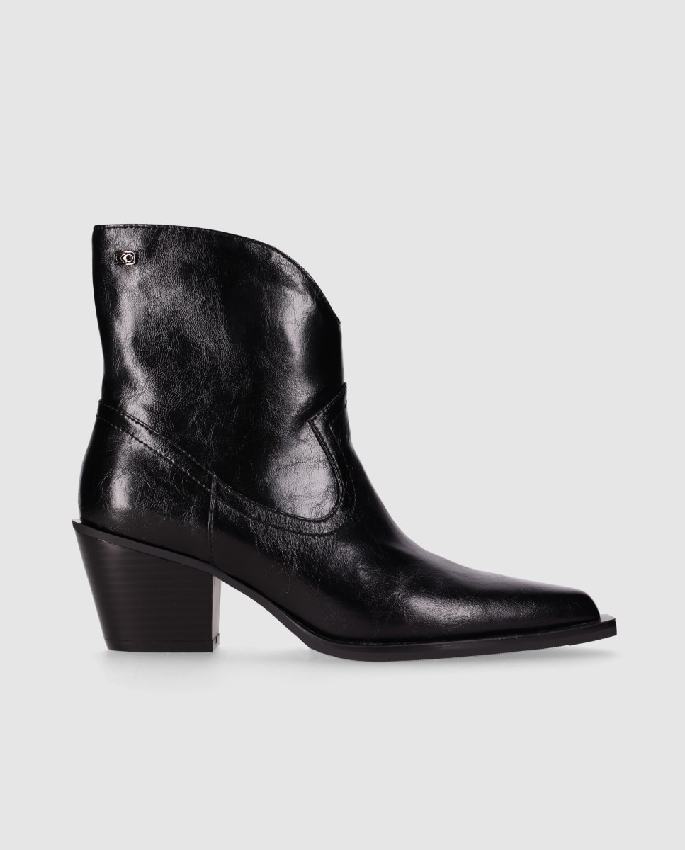 Imagem 0 de Botas Cowboy com Cano Assimétrico e Fecho Zip