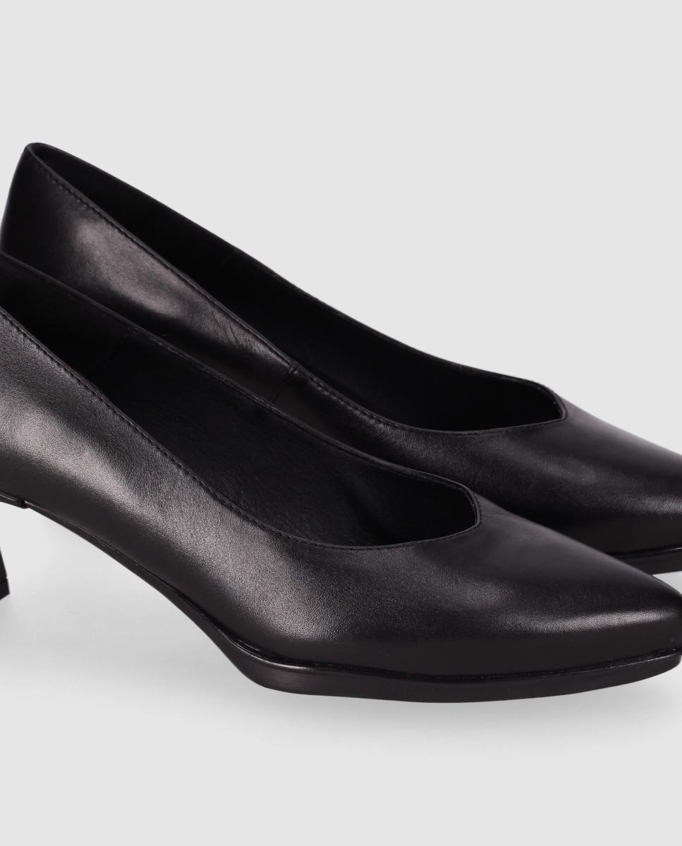 Sapatos de Salto Médio com Silhueta Estilizada Preto-5