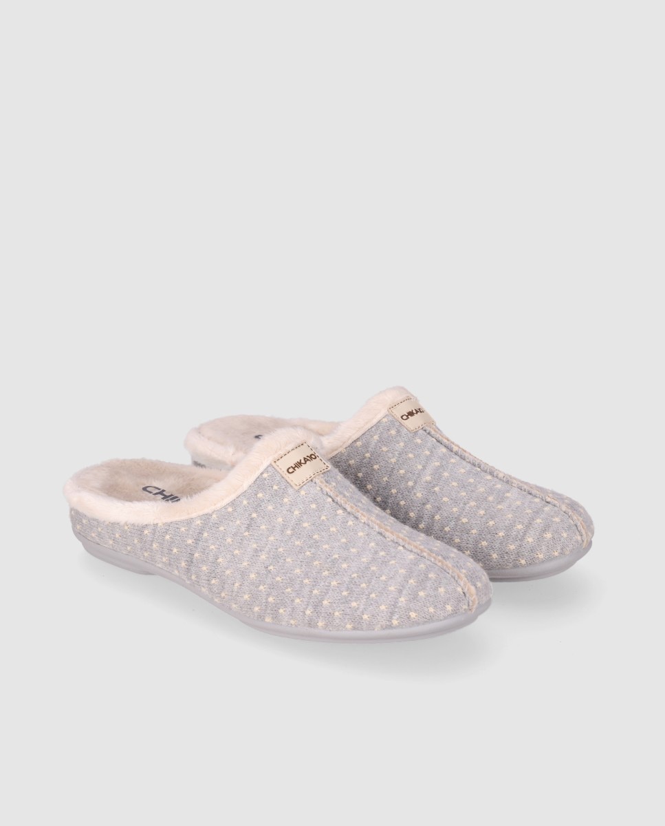 Pantufas com Interior Acolchoado e Sola Leve Cinzento-2