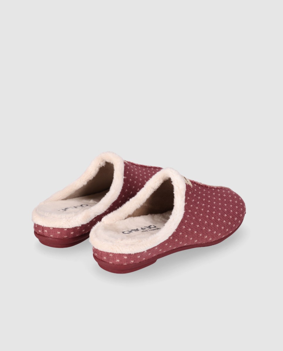 Pantufas com Interior Acolchoado e Sola Leve Rosa-3