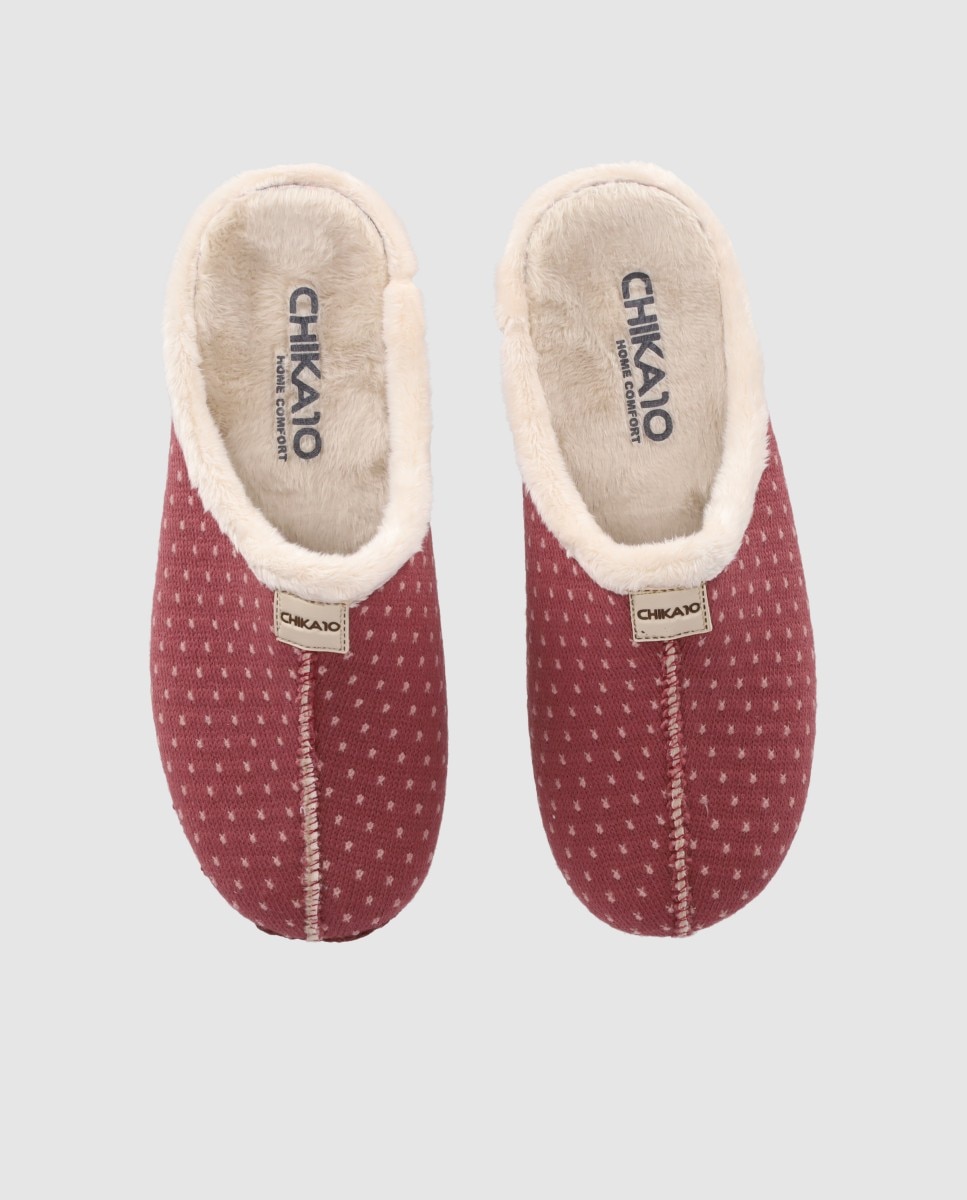 Pantufas com Interior Acolchoado e Sola Leve Rosa-4