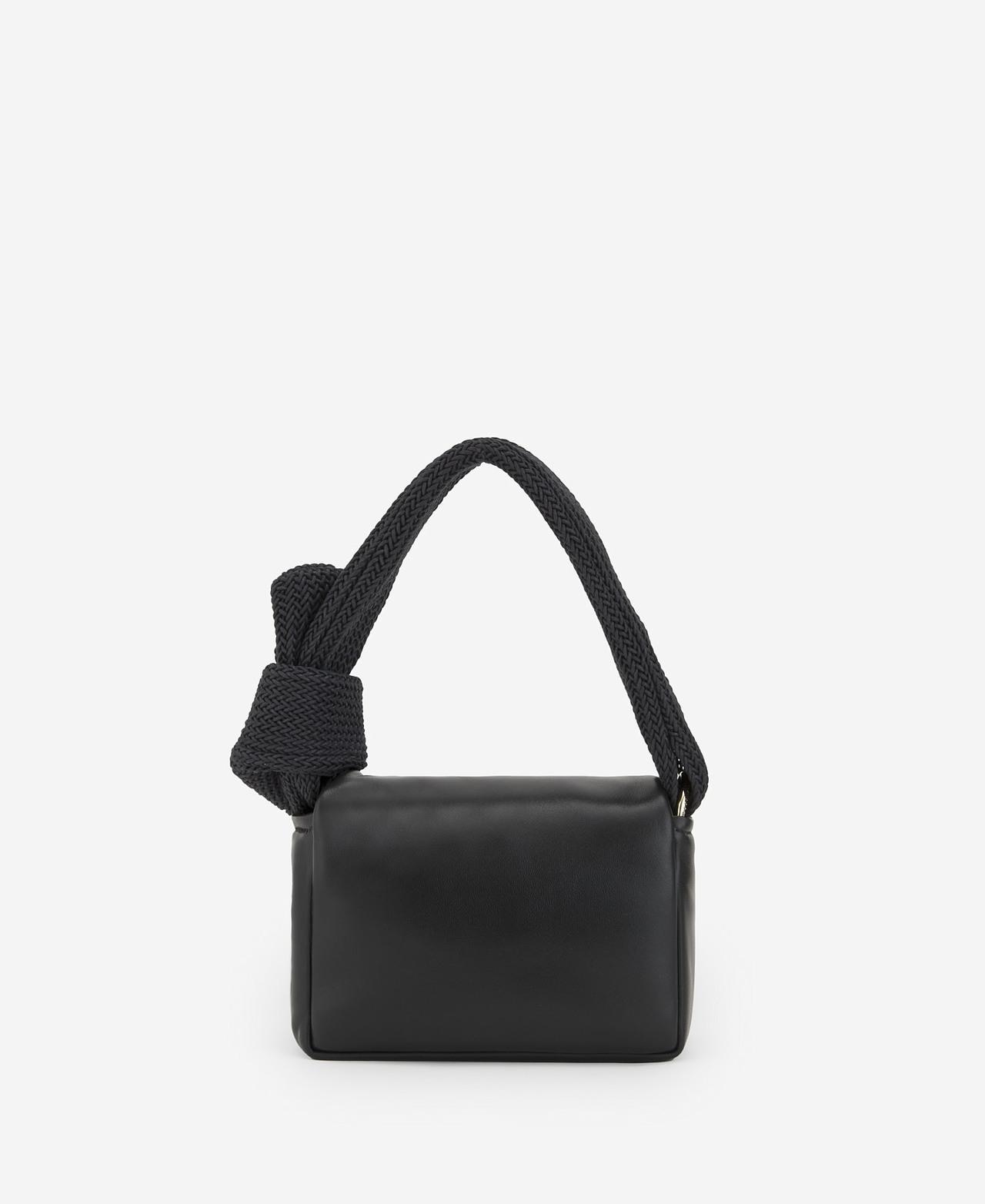 Mala de Tiracolo em Pele - Preto Preto-2