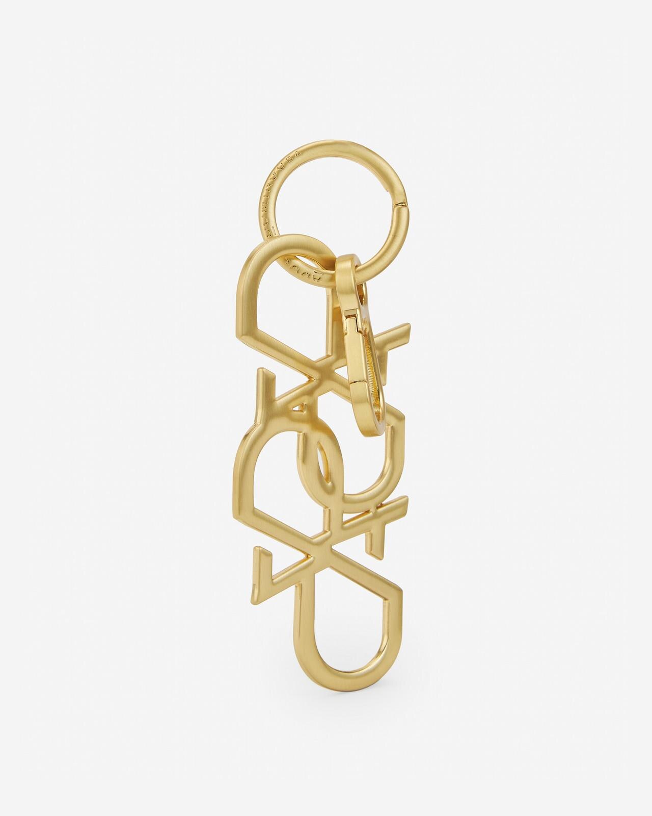 Porta-chaves Logo AD Entrelaçado com Acabamento Dourado Ouro-1