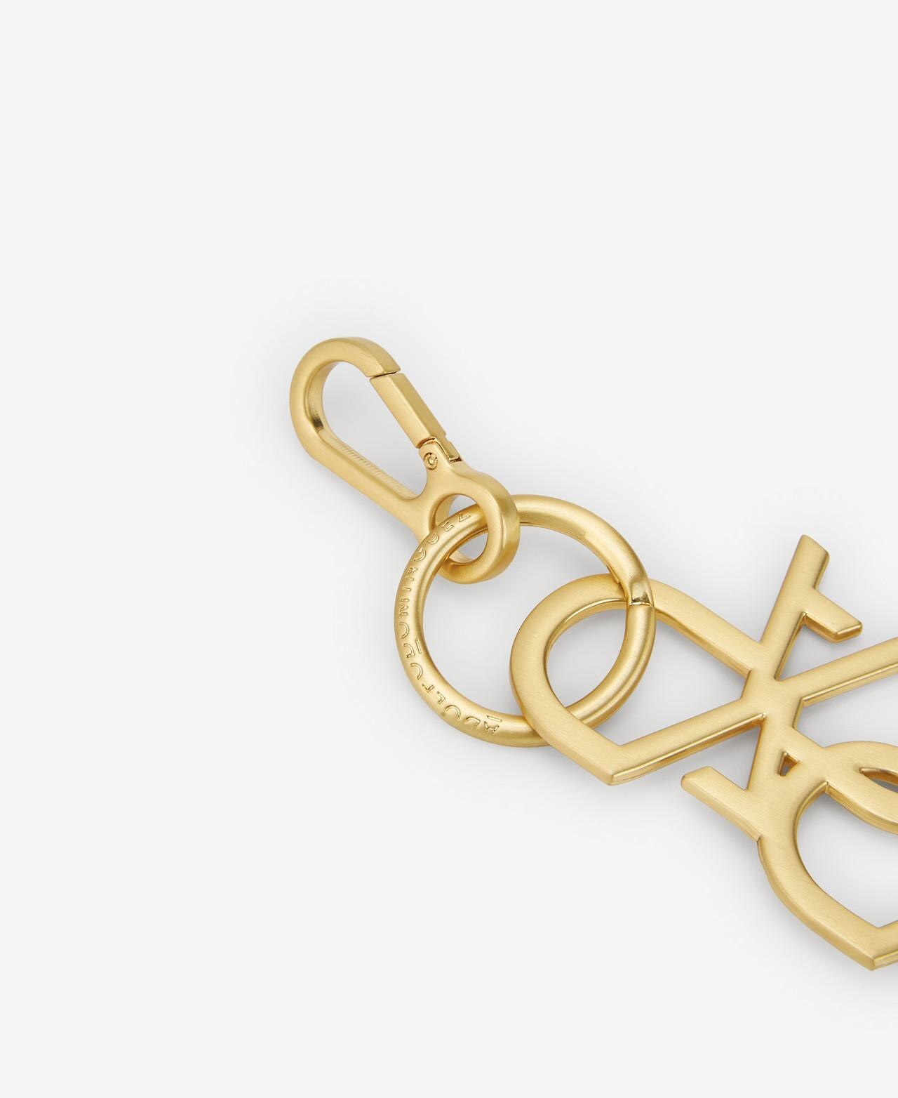 Porta-chaves Logo AD Entrelaçado com Acabamento Dourado Ouro-3