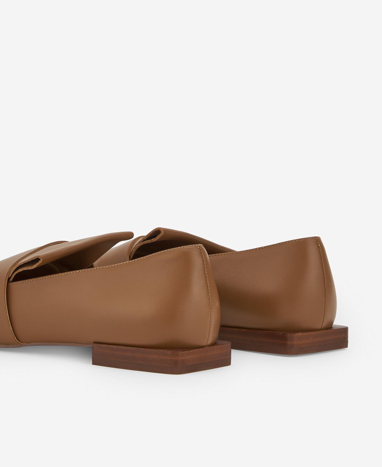 Mocassins Maxi Franja em Pele 100% - Castanho Castanho-3