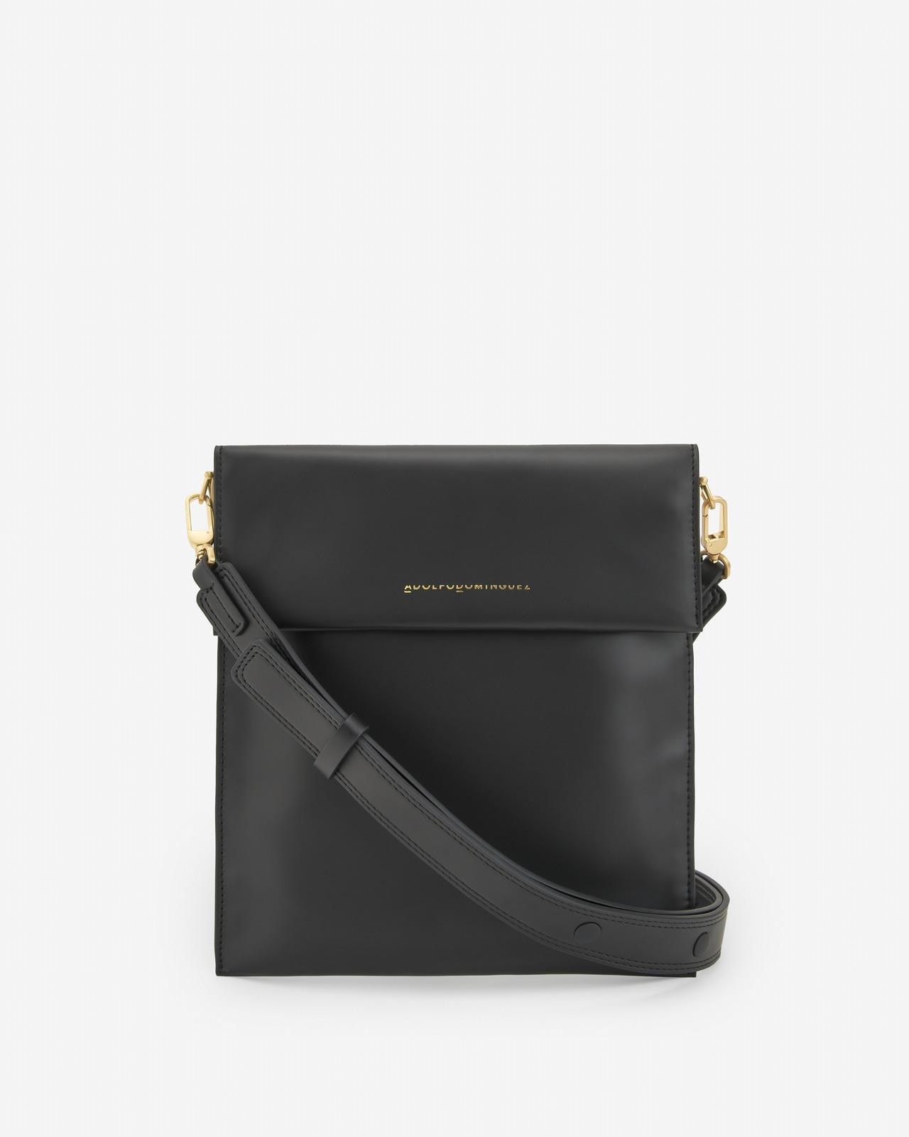 Mala de Tiracolo Estilo Mensageiro - Preto Preto-1