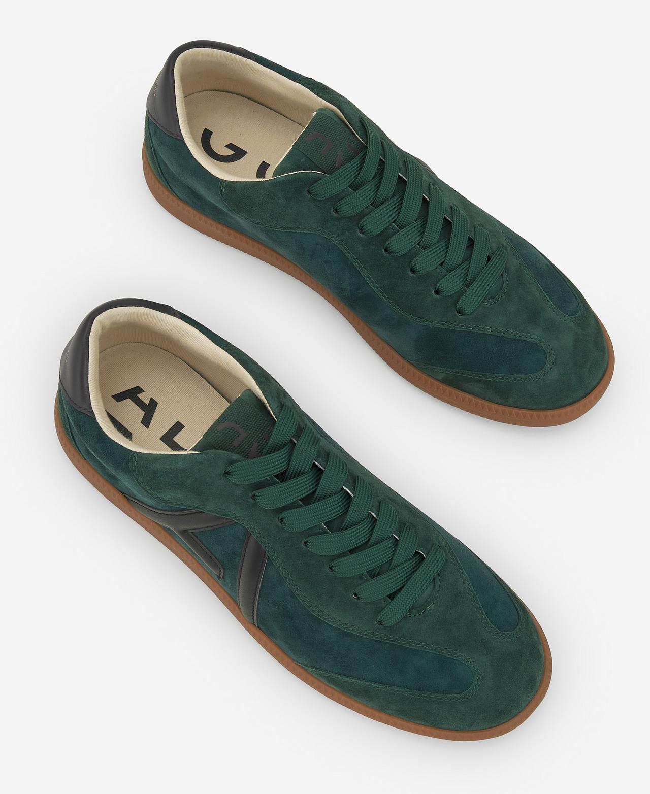 Sapatilhas Desportivas em Pele com Logotipo - Verde Verde-2
