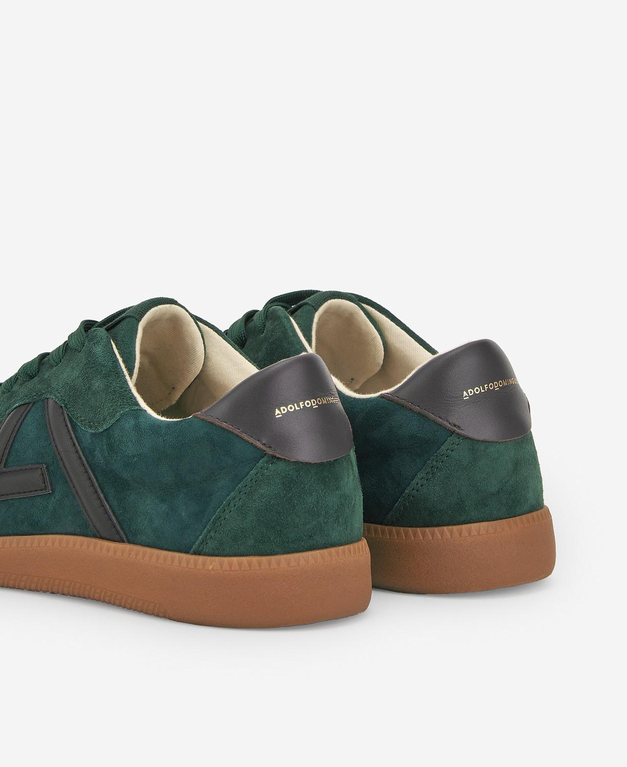 Sapatilhas Desportivas em Pele com Logotipo - Verde Verde-3