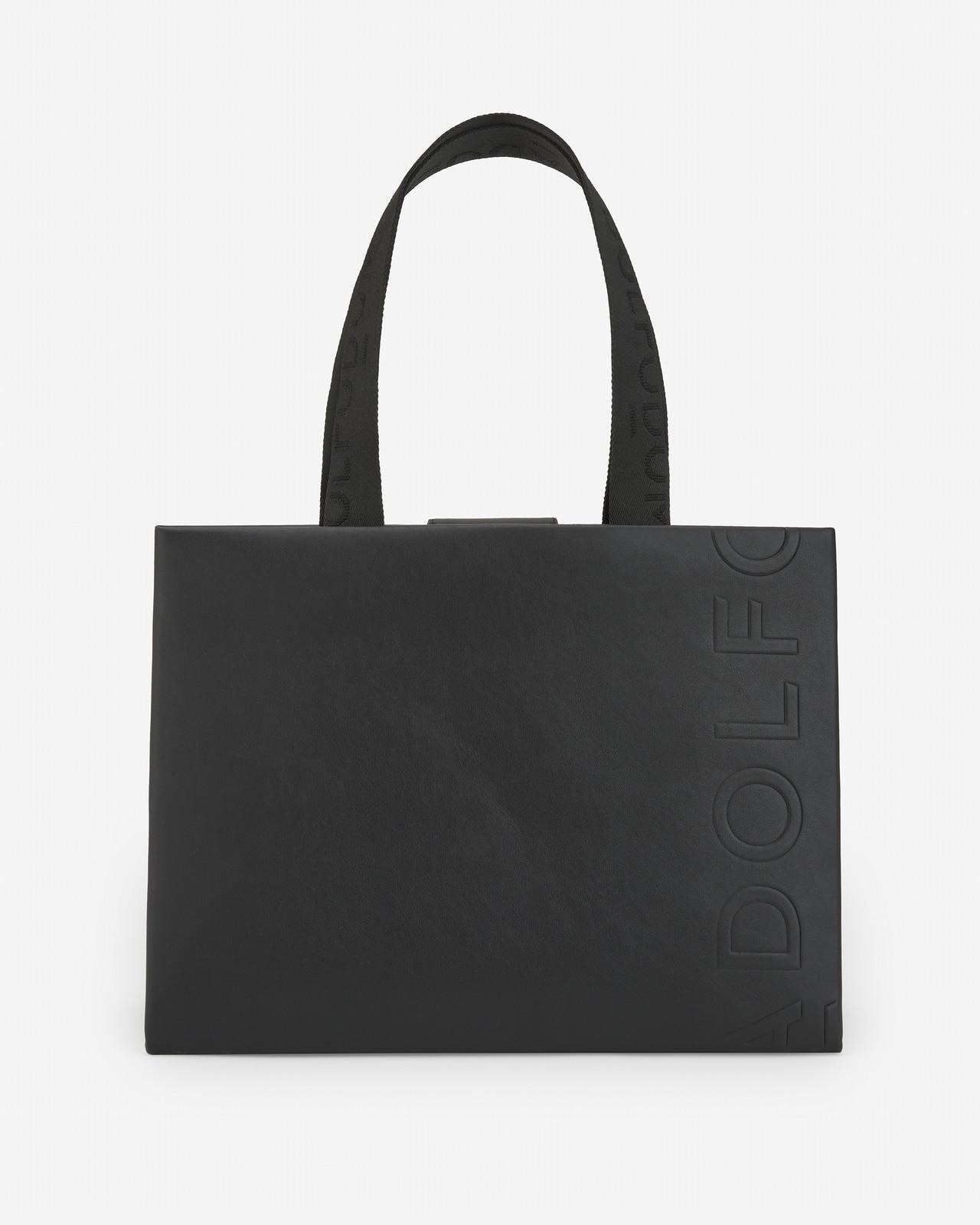 Mala de Ombro Tipo Shopper Grande - Preto Preto-1