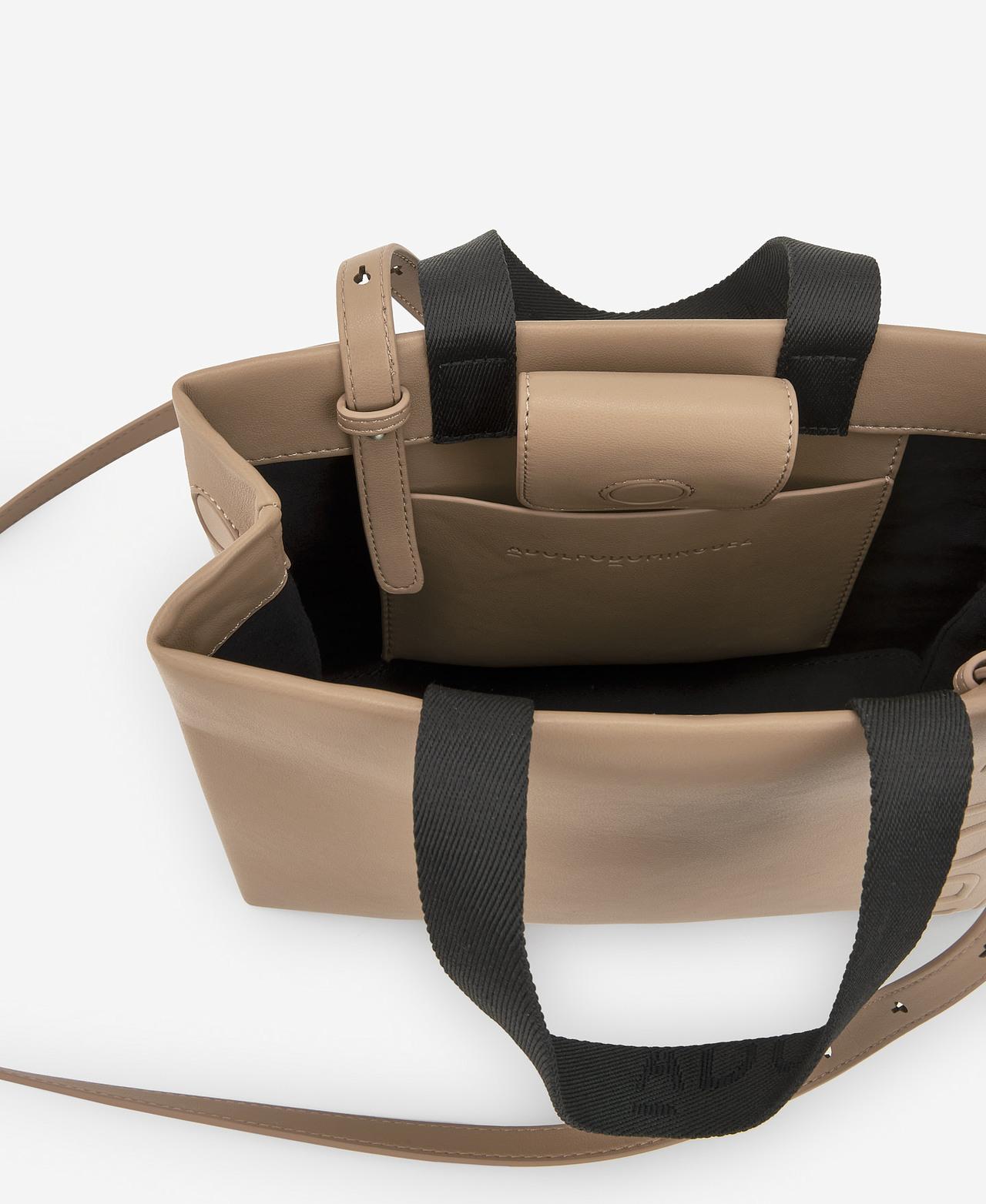 Mala de Tiracolo Tipo Shopper Média - Taupe Taupe-4