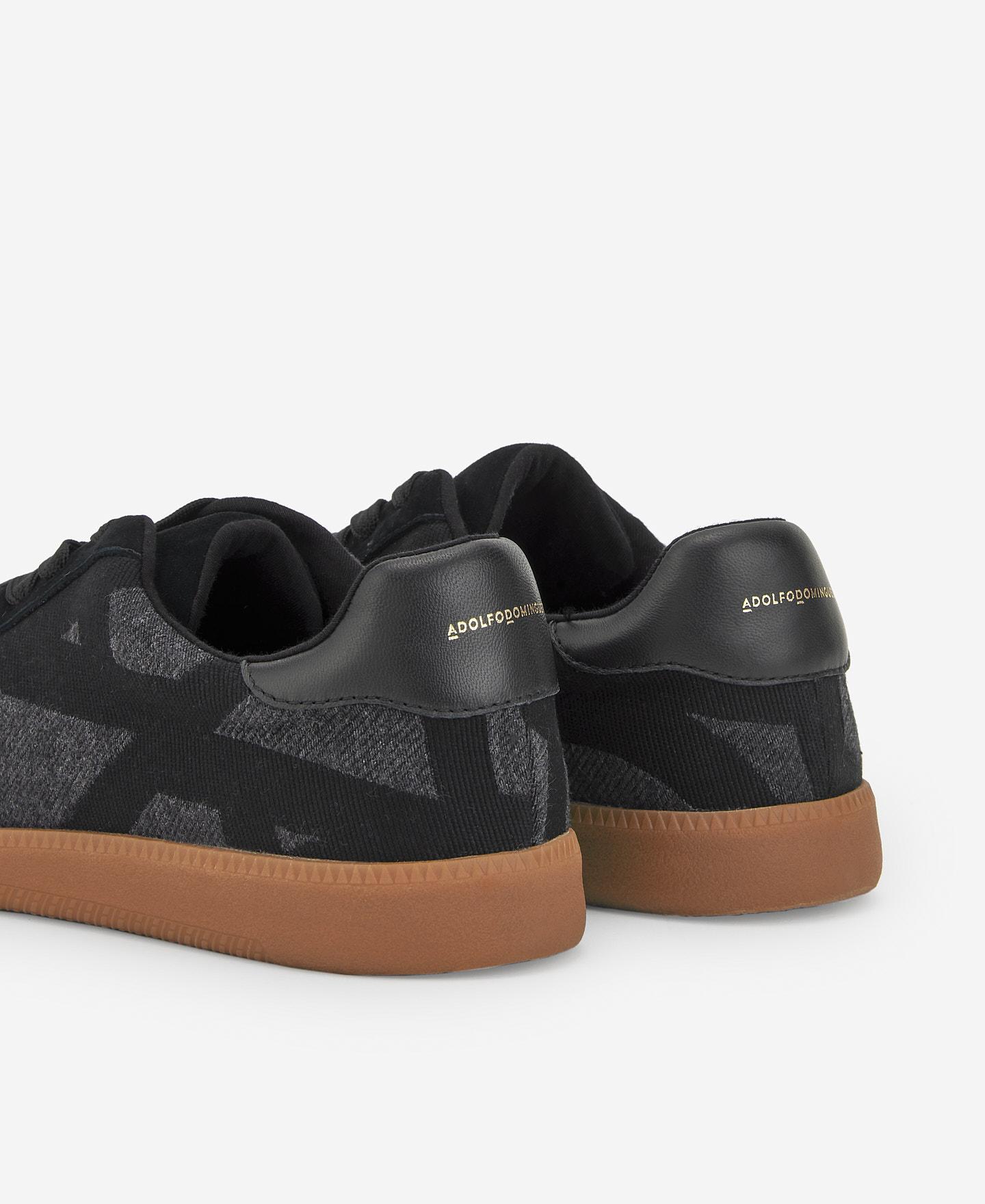 Sapatilhas Desportivas Estampadas - Preto Preto-3